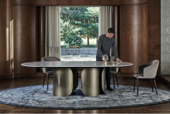 stoły Stone Kuchnia Modern Stół obiadowy Tabela jadalnia Luxury Meble Design Nowość