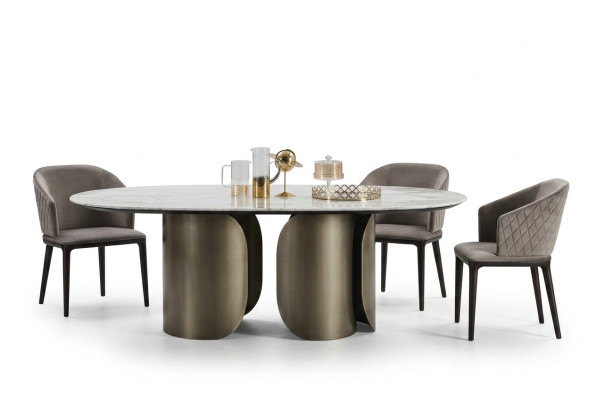 stoły Stone Kuchnia Modern Stół obiadowy Tabela jadalnia Luxury Meble Design Nowość