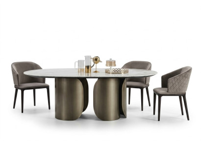 stoły Stone Kuchnia Modern Stół obiadowy Tabela jadalnia Luxury Meble Design Nowość