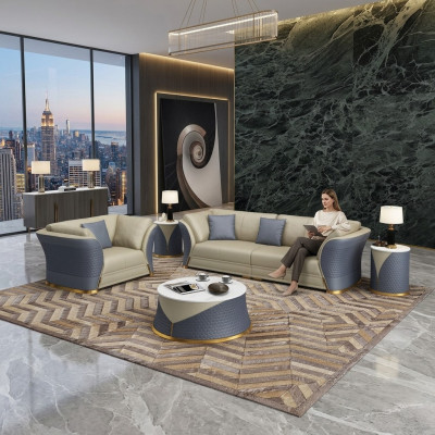 Zestaw sofowy 4+1 miejsce do siedzenia Sofa Podkładka Ustawić Meble Sofa włoskiego designu