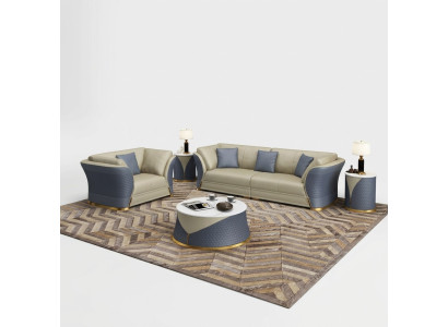Zestaw sofowy 4+1 miejsce do siedzenia Sofa Podkładka Ustawić Meble Sofa włoskiego designu