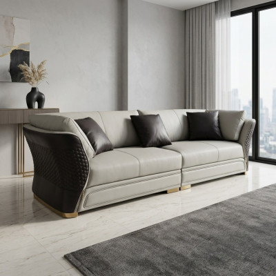 Sofa czteroosobowa nowego projektu 4 miejsce do siedzenia w salonie kanapa kanapy Podkładka