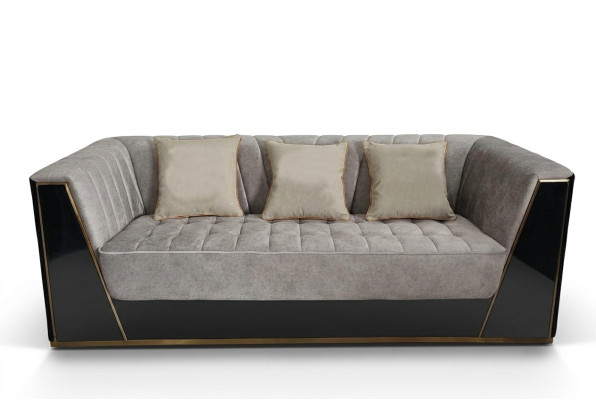 Sofa 3 miejsce do siedzenia Sofy Luksusowe Włókiennicze Kanapy duża Podkładka Designer Meble trzymiejscowe