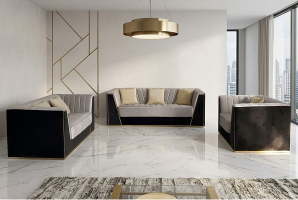 Design Sofy Meble tapicerowane Sofy Modern Luxury elegancki zestaw wypoczynkowy 3+2+1 miejsce do siedzenia
