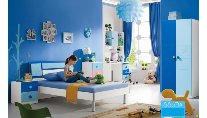 żłobek Zestaw Łóżko Szafa Modern Youth Sleep Pokój Nowy 4-częściowy zestaw