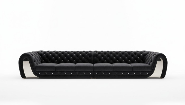 Sofy 6 miejsce do siedzenia Włókienniczy Big Xxl Salon Materiał Nowa Sofa Kanapa Tapicerka Meble