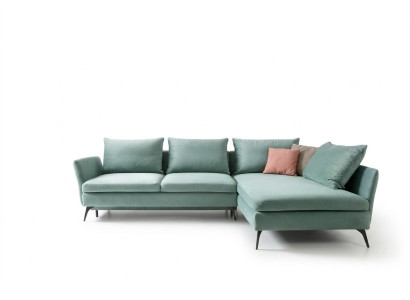 Salon Zielone Meble Włókiennicze Sofy Narożnikowa kanapa L Shape Couch Meble tapicerowane