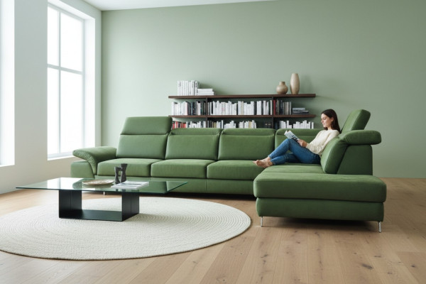 L Shape Podkładka Couchen Włókienniczy Couchen Design Narożnikowa kanapa Żywy krajobraz Sofa Couch