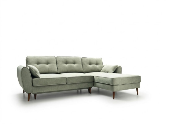 Sofy Design Narożnikowa kanapa L-shape Meble Łóżko Cechy Włókienniczy Skóra rozkładana sofa