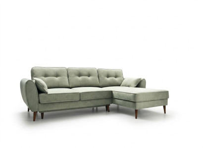 Sofy Design Narożnikowa kanapa L-shape Meble Łóżko Cechy Włókienniczy Skóra rozkładana sofa