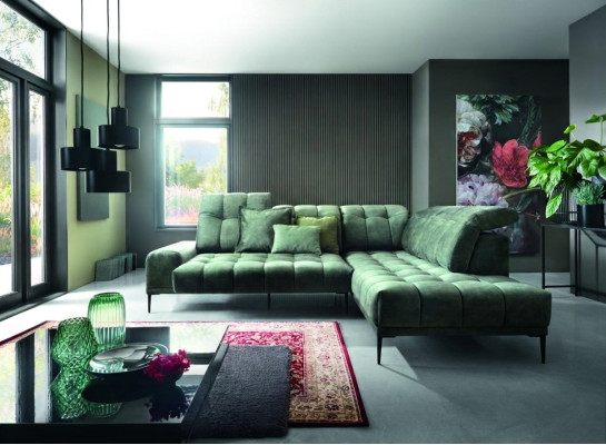 Narożnikowa kanapa nowoczesny design luksusowe sofy w kształcie litery L kanapa materiałowa sofa do salonu kanapy
