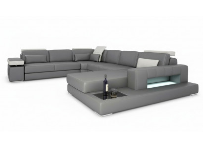 Sofy Szara Nowa Sofa Kształt U Sofa Tkaninowa Żywy krajobraz Design Modern Skóra