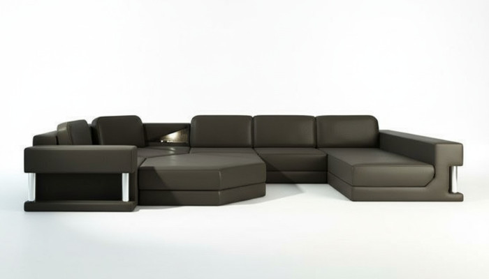 Sofy Żywy krajobraz Design Narożnikowa kanapa Skóra Nowa Sofa U Shape Sofa Podkładka Kanapy