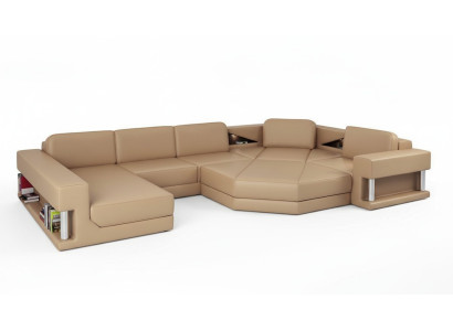 Żywy krajobraz Design Nowoczesna Sofa Narożnikowa kanapa Sofa Kształt U Sofa Skórzana Kanapa Włókienniczy Nowość