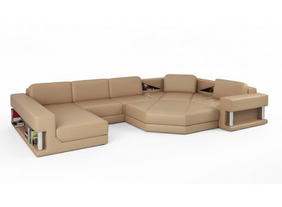 Żywy krajobraz Design Nowoczesna Sofa Narożnikowa kanapa Sofa Kształt U Sofa Skórzana Kanapa Włókienniczy Nowość