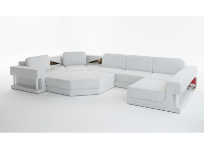 Żywy krajobraz Design Materiał Sofy Funkcja łóżka Kanapa do spania Narożnikowa kanapa Sofa w kształcie litery U