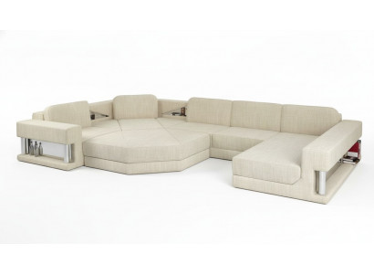 Kształt U Sofa Couch Design Couch Włókienniczy Modern Podkładka Nowy Żywy krajobraz Narożnikowa kanapa