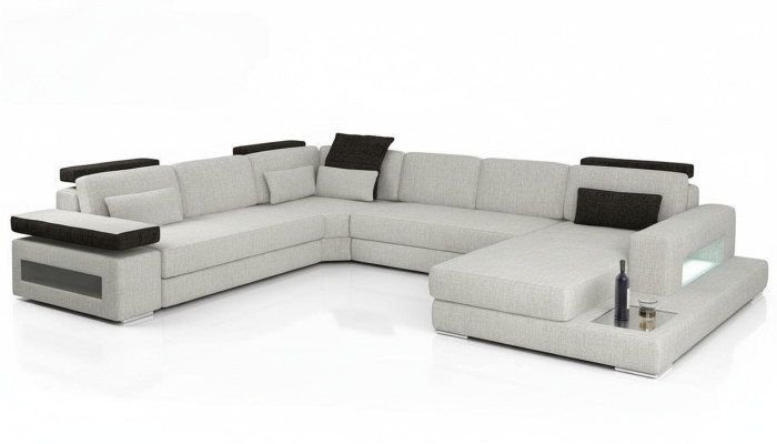 Sofa tekstylna Sofa Żywy krajobraz kształt U Design Nowoczesna sofa Narożnik Sofy Design