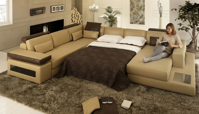 Kształt U Couch Design Podkładka Włókienniczy Narożnik Nowoczesne sofy Żywy krajobraz Narożnikowa kanapa Materiał