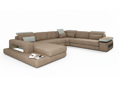 U Shape Podkładka Kanapy Włókienniczy Design Couch Narożnikowa kanapa Żywy krajobraz Sofa Nowość