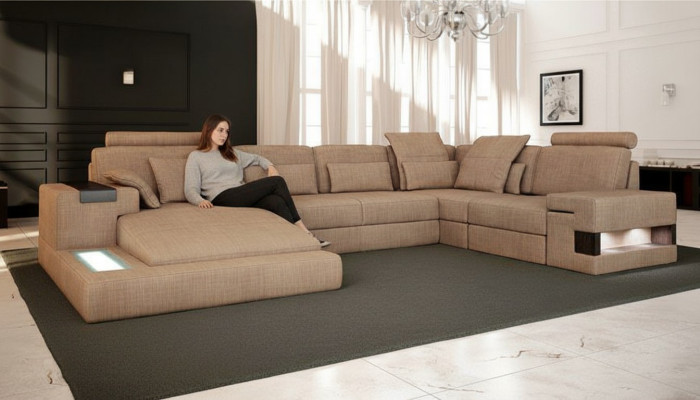 UForm Podkładka Kanapy Włókienniczy Design Illuminated Żywy krajobraz Narożnikowa kanapa Sofa Couch