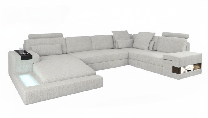 Narożnikowa kanapa Żywy krajobraz Sofa Kanapa U Shape Podkładka Couchen Włókienniczy Design Meble Nowość