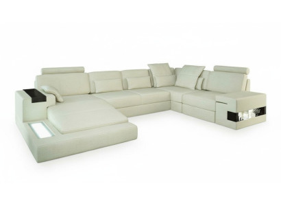 Narożnikowa kanapa Kształt U Couch Design Podkładka Włókienniczy New Żywy krajobrazu funkcja łóżka Materiał