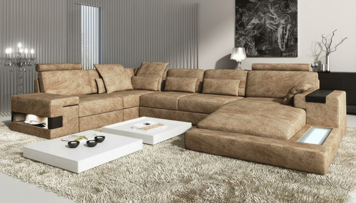 Narożnikowa kanapa Kształt U Sofa Sofa Tapicerowana Kanapa Sofy Kanapy Narożne sofy Design Meble Nowość