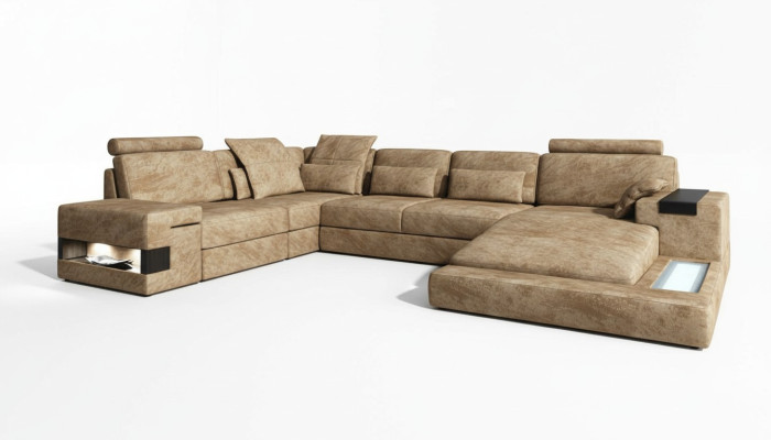 Narożnikowa kanapa Kształt U Sofa Sofa Tapicerowana Kanapa Sofy Kanapy Narożne sofy Design Meble Nowość