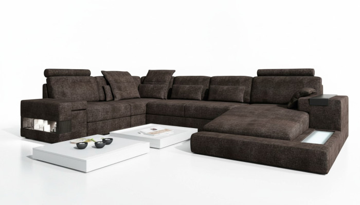 Sofa tekstylna Narożnikowa kanapa w kształcie litery U Sofa nowoczesna Sofa skórzana Sofa Narożnikowa kanapa Podkładka Żywy krajobraz