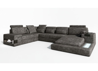 Nowoczesny projekt salonu Narożnikowa kanapa Meble narożnikowa tapicerka tekstylna kanapa sofa w kształcie litery U