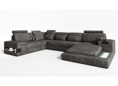 Nowoczesny projekt salonu Narożnikowa kanapa Meble narożnikowa tapicerka tekstylna kanapa sofa w kształcie litery U