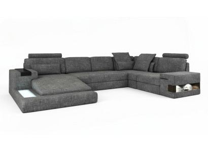 Narożnikowa kanapa Kształt U Design Nowoczesna Sofa Sofa Sofa Tekstylna Kanapa Żywy krajobraz New