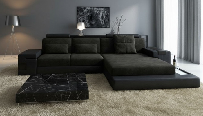 Narożnikowa kanapa Sofa Tekstylna Sofa w kształcie litery L Żywy krajobraz Esk Modern Sofas