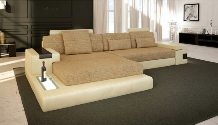 Sofa w kształcie litery L Couch Design Couch Włókienniczy Modern Podkładka Żywy krajobraz Narożnikowa kanapa Nowość