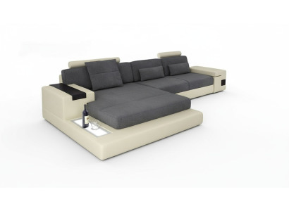 Luksusowa Sofa Narożnik Meble tapicerowane Salon L-Shape Nowoczesny Design Włókienniczy Materiał