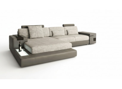 Design Sofa Kanapa Narożnik Meble tapicerowane Pokój Dzienny Kształt L Nowoczesny Elegancki Materiał Włókienniczy