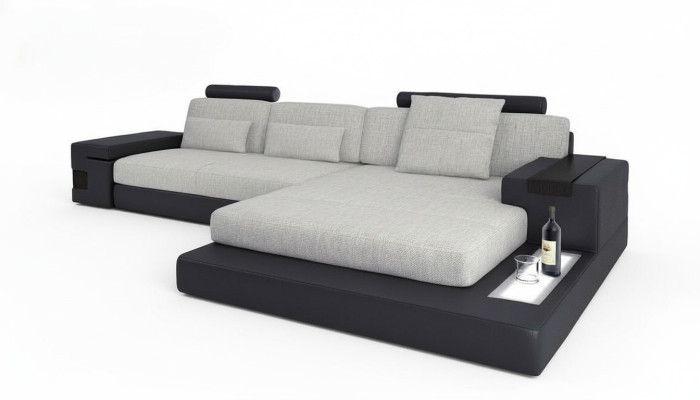 Materiał Kanapa salonowa w kształcie litery L Narożnikowa kanapa nowoczesny design Włókienniczy duża sofa nowoczesna