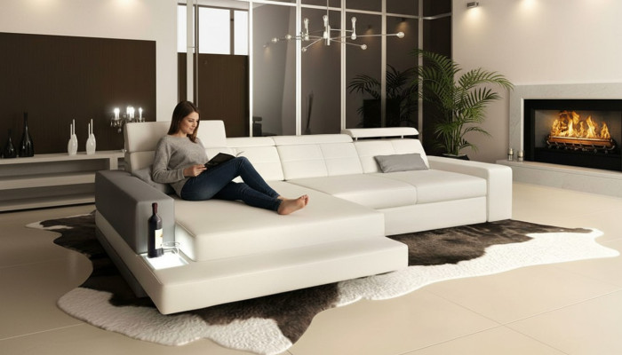 Narożnik L Shape Włókienniczy Sofa Design Sofa skórzana Narożnikowa kanapa Podkładka Narożnik Kanapa Siedziba Kanapy