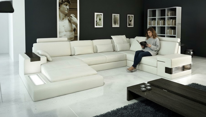 Narożnikowa kanapa Żywy krajobrazu Sofa w kształcie litery U Narożnik Projekt kanapy Podkładka Nowość