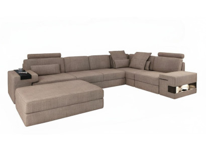 Żywy krajobraz Narożnikowa kanapa Zestaw wypoczynkowy w kształcie litery L Design Couch Włókienniczy Modern Podkładka Nowość