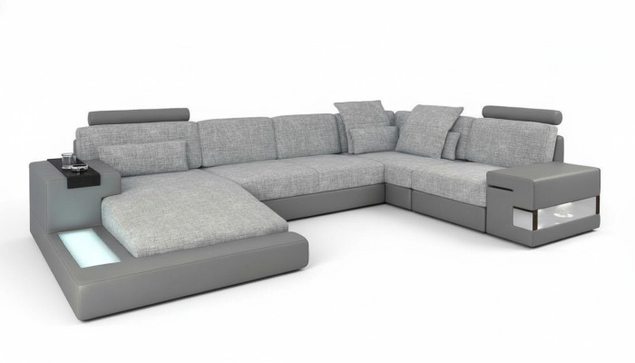 Kształt U Meble Sofa Funkcje Podkładki Włókienniczej Moden Design Narożnikowa kanapa Nowa Sofa