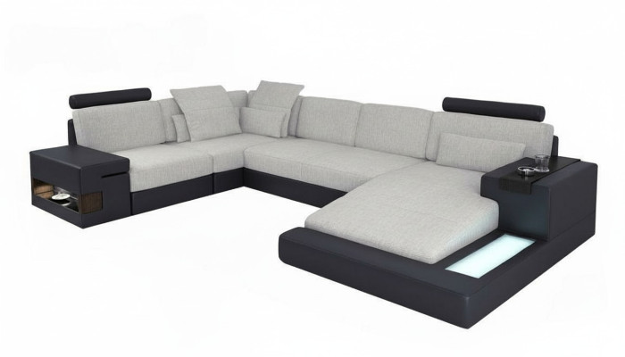 Design Sofy Żywy krajobraz Narożnikowa kanapa Skóra U Shape Sofa Kanapa Podkładka Kanapy Nowość