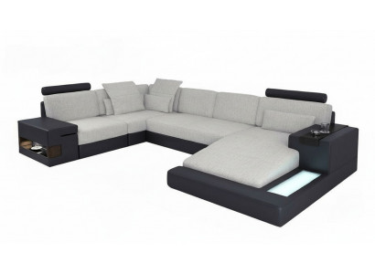 Design Sofy Żywy krajobraz Narożnikowa kanapa Skóra U Shape Sofa Kanapa Podkładka Kanapy Nowość
