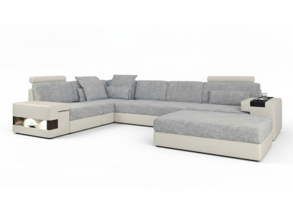 Salon w kształcie litery L nowoczesny design sofa sofy część wypoczynkowa z Stołek salon Meble
