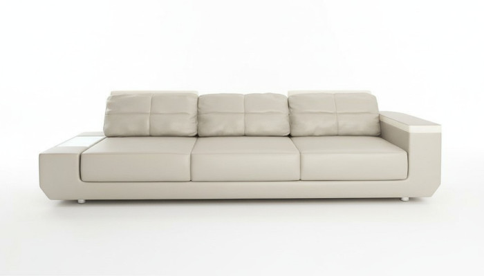 Sofa 3-osobowa sofy luksusowa sztuczna skóra kanapy duża Podkładka designerskie Meble trzyosobowe