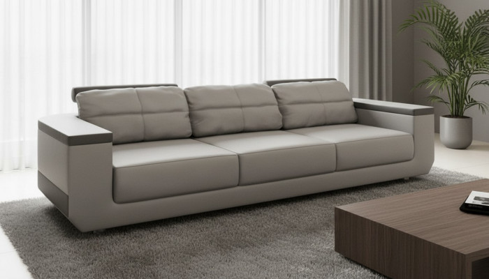 Nowoczesna sofa 3-osobowa Meble XXL designerska sofa materiałowa luksusowe kanapy sofy projekt 3-osobowa