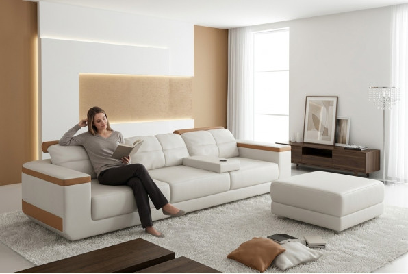 Sofa 3 miejsce do siedzenia Włókienniczy Sofy Kanapa Podkładka Luksusowa Sofa Nowoczesny Styl Duże kanapy xxl