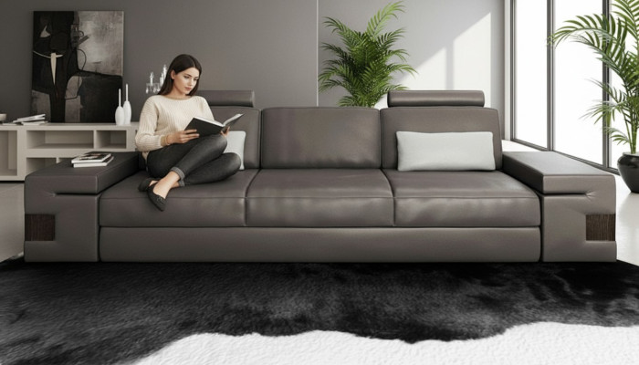 Sofy Duże Kanapy Włókiennicze 3 Siedzenie Sofa Kanapa Polser Siedziba Trzyosobowa Luksusowa Nowa