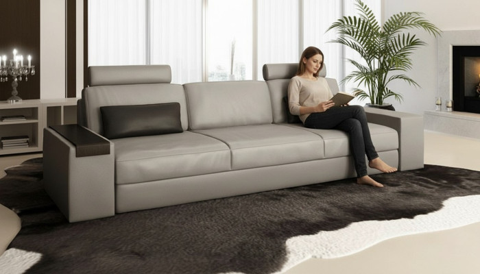 Sofy Duże Kanapy 3 Siedzenie Sofa Kanapa Polser Siedziba Trzyosobowa Luksusowa Nowa Włókienniczy